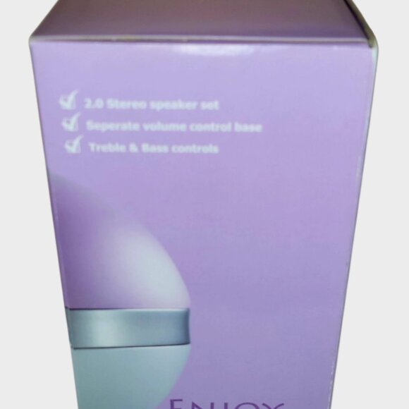 Boynq Le Samedi Stereo Speakers Pink Supremacy for PC volume treble bass control - Picture 5 of 10